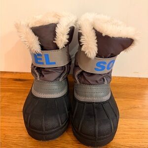 Sorel Faux Fur Lined Kids Size 11 Snow Boots